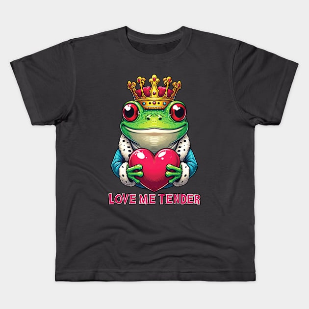 Frog Prince 40 Kids T-Shirt by Houerd